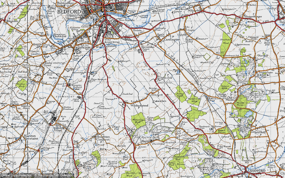 Old Map of Littleworth, 1946 in 1946