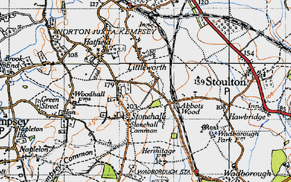 Old map of Abbotswood in 1947