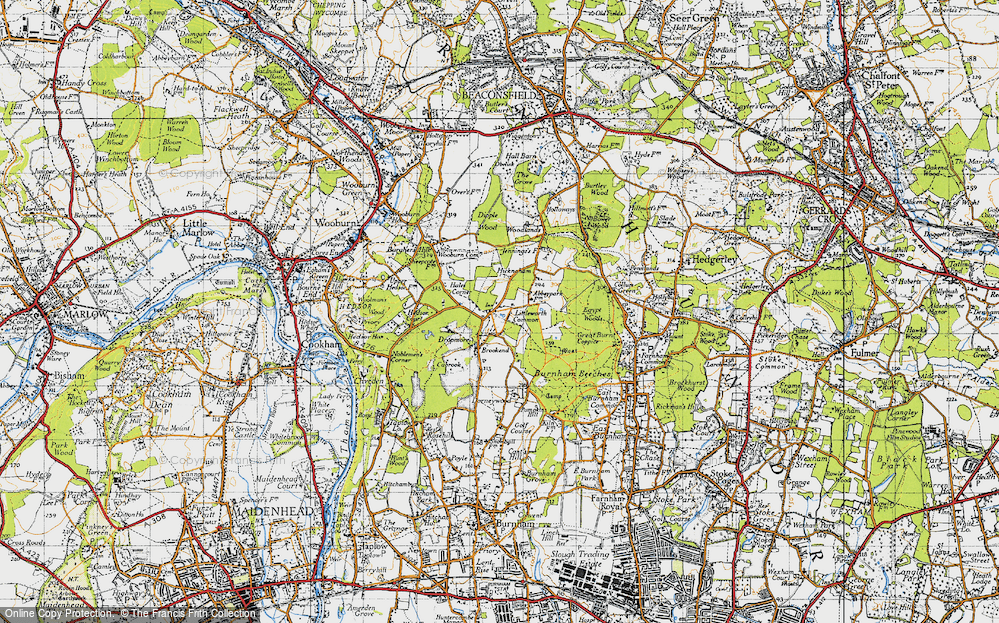 Old Map of Littleworth Common, 1945 in 1945