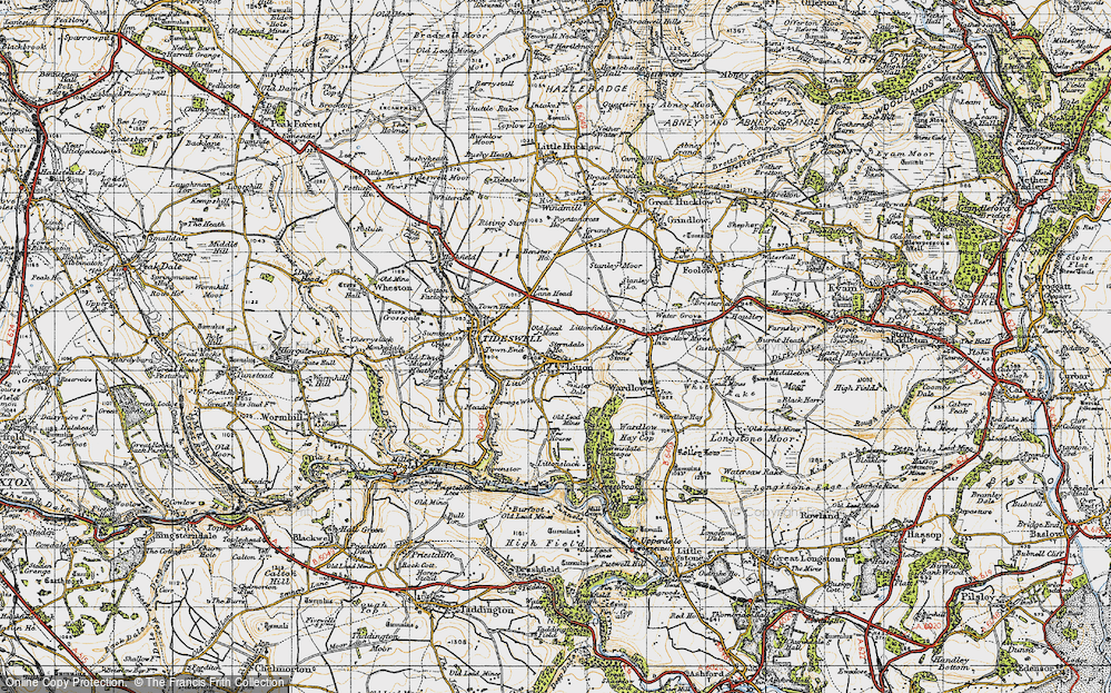 Old Map of Litton, 1947 in 1947