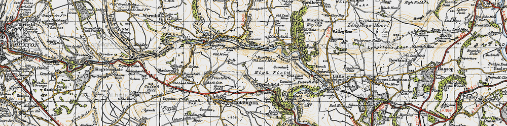 Old map of Burfoot in 1947