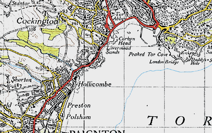 Old map of Livermead in 1946