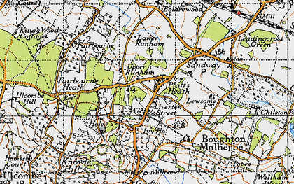 Old map of Liverton Street in 1940