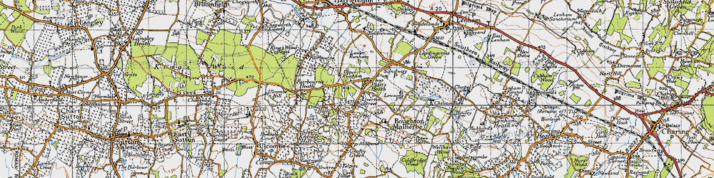 Old map of Liverton Street in 1940