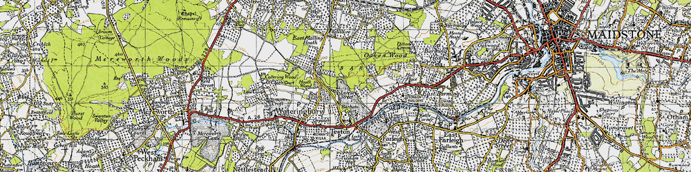 Old map of Livesey Street in 1946