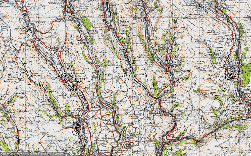 Old Map of Llan-dafal, 1947 in 1947