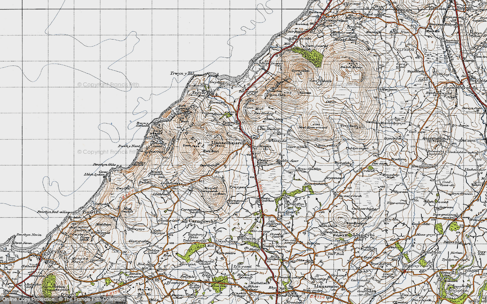 Old Map of Llanaelhaearn, 1947 in 1947