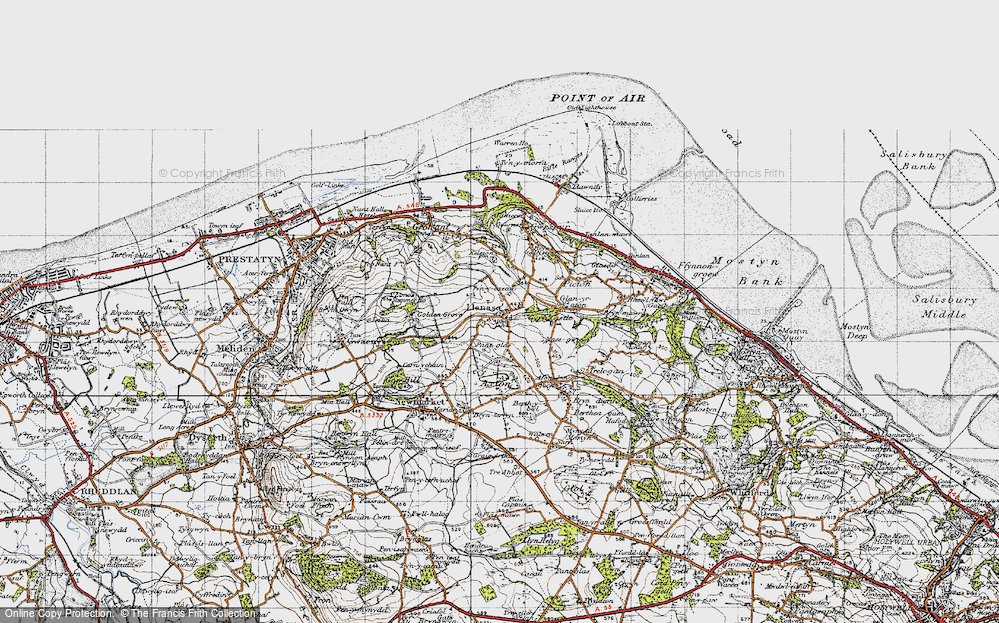 Old Map of Llanasa, 1947 in 1947