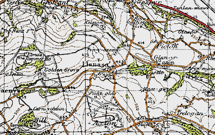 Old map of Llanasa in 1947