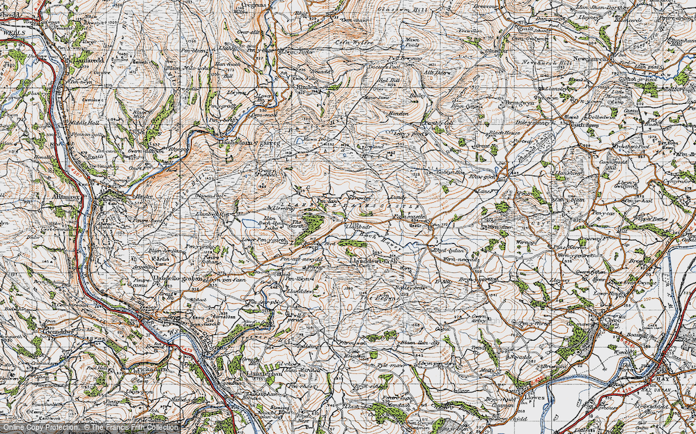 Old Map of Llanbedr, 1947 in 1947