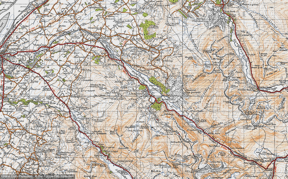 Old Map of Llanberis, 1947 in 1947