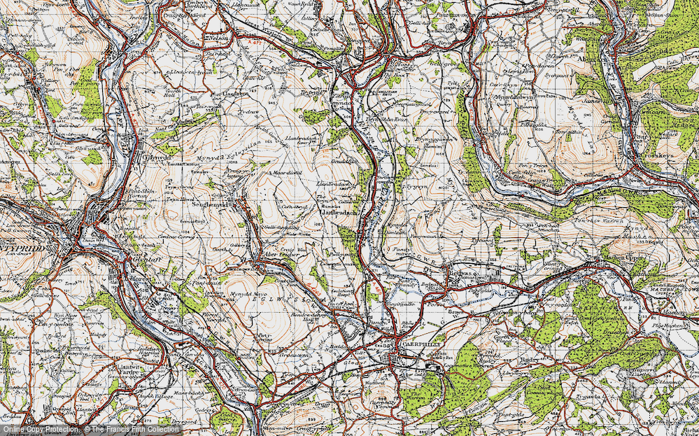 Old Map of Llanbradach, 1947 in 1947