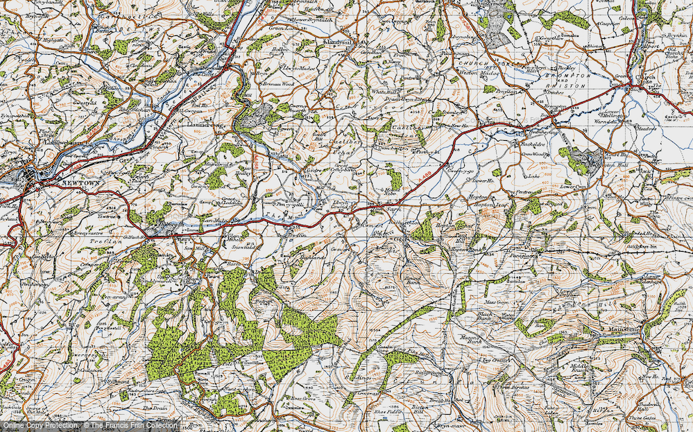 Old Map of Llancowrid, 1947 in 1947