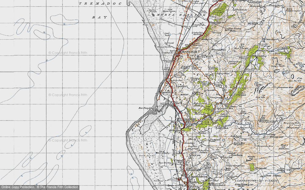 Old Map of Llandanwg, 1947 in 1947