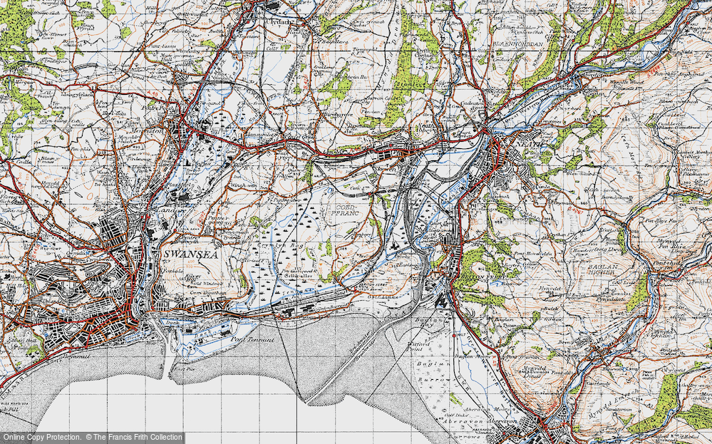 Old Map of Llandarcy, 1947 in 1947