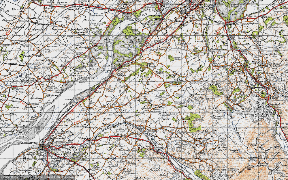 Old Map of Llanddeiniolen, 1947 in 1947