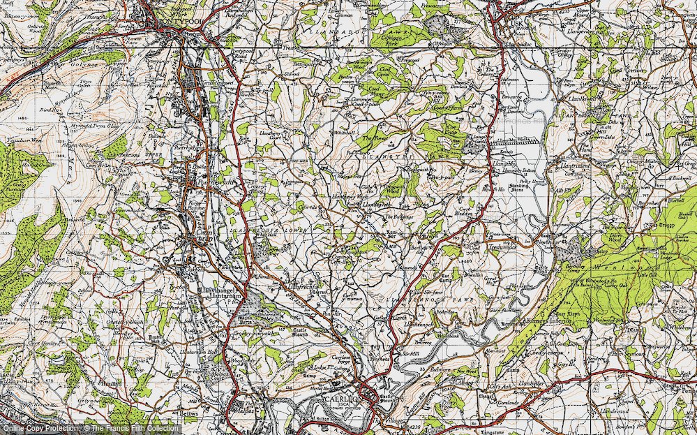 Old Map of Llanddewi Fach, 1946 in 1946