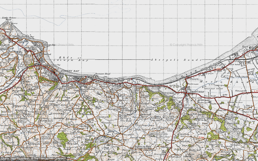 Old Map of Llanddulas, 1947 in 1947