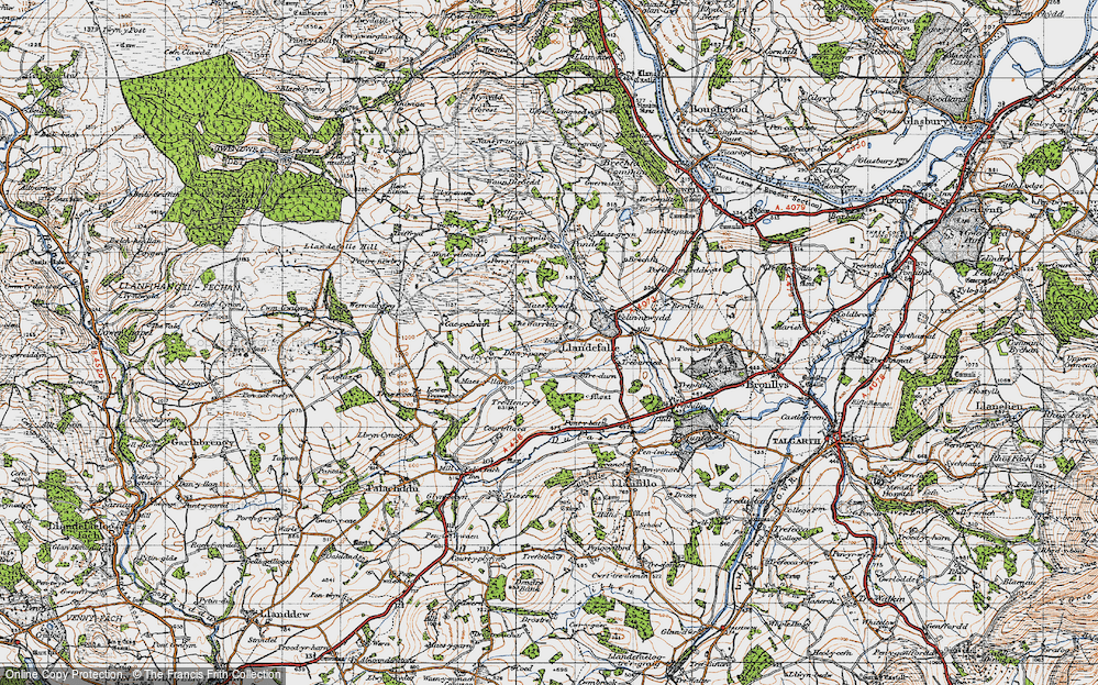 Old Map of Llandefalle, 1947 in 1947
