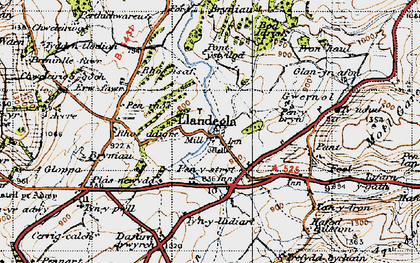 Old map of Accre in 1947