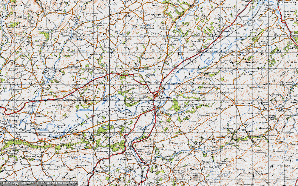Old Map of Llandeilo, 1947 in 1947