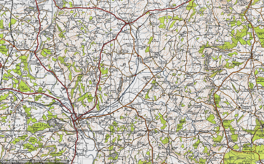Old Map of Llandenny, 1946 in 1946
