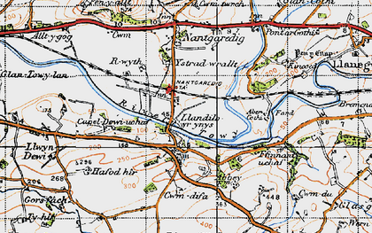 Old map of Llandilo-yr-ynys in 1946