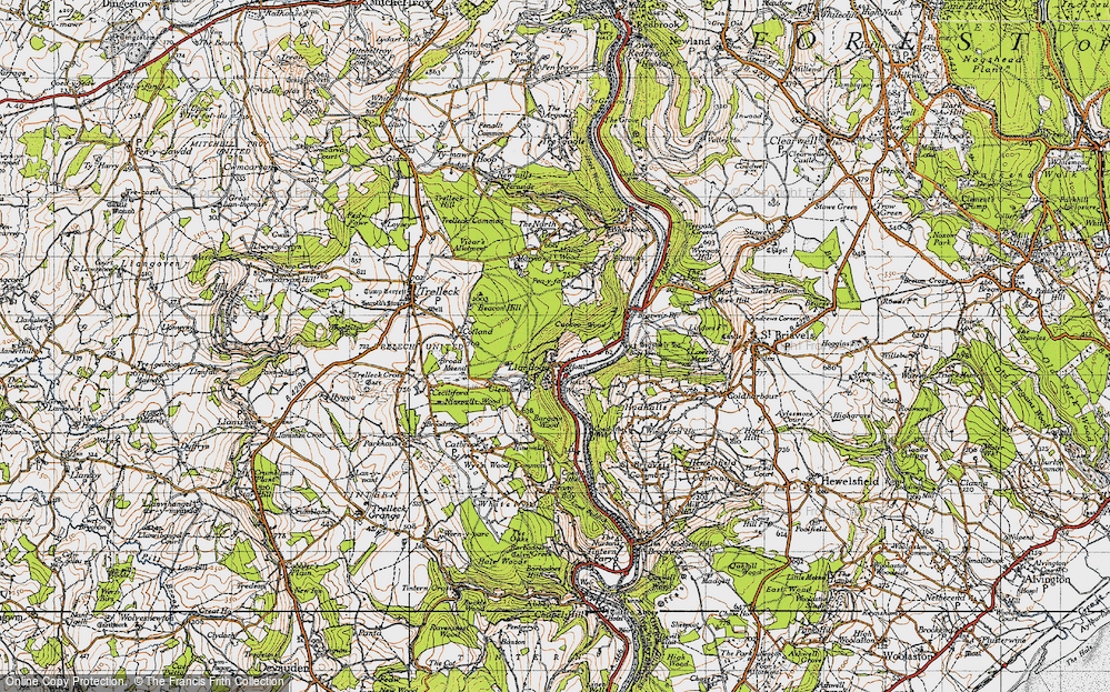 Old Map of Llandogo, 1946 in 1946