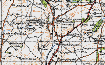 Old map of Aberceiro in 1947