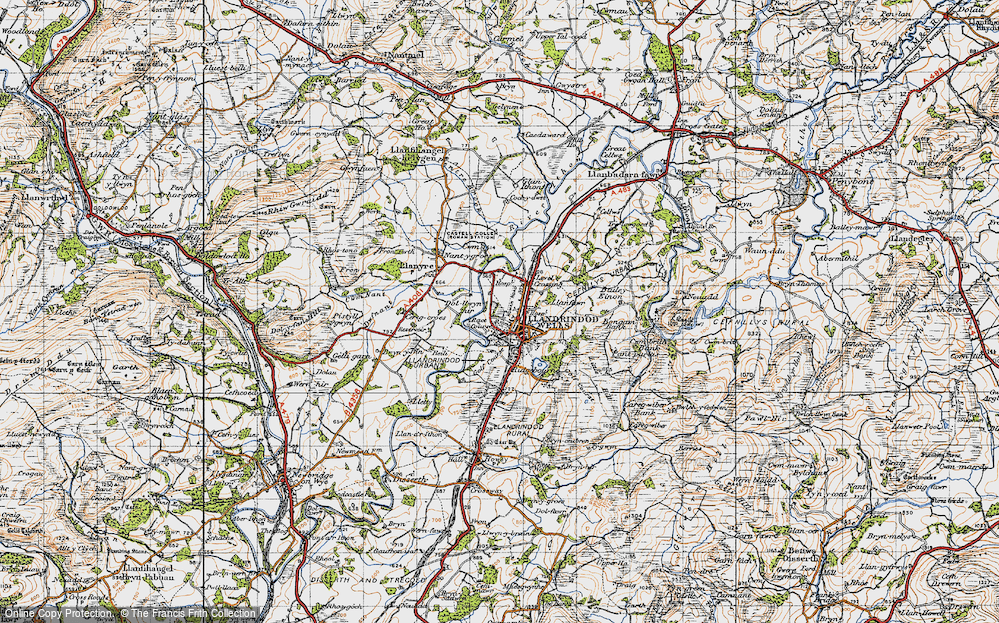 Old Map of Llandrindod Wells, 1947 in 1947
