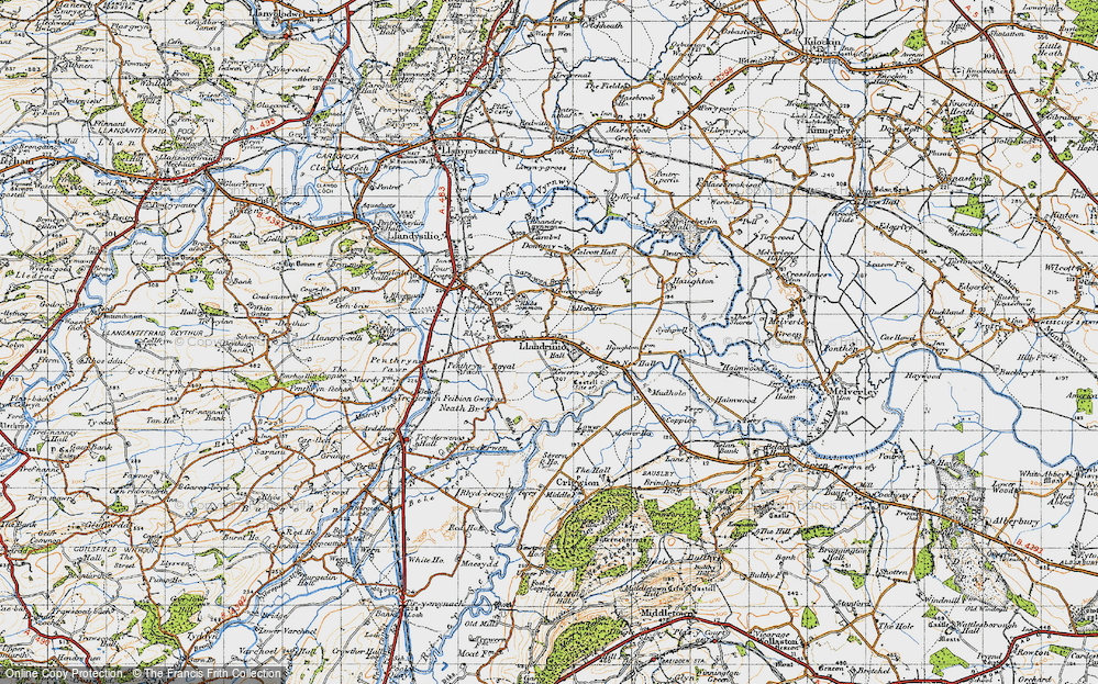 Old Map of Llandrinio, 1947 in 1947