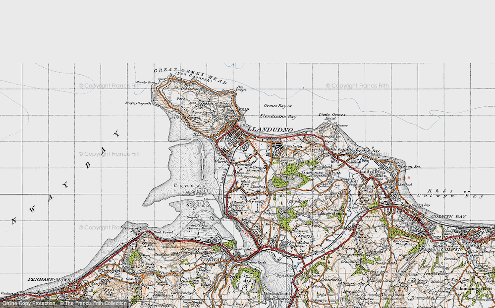 Old Map of Llandudno, 1947 in 1947