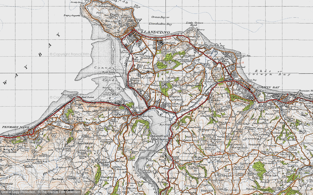 Old Map of Llandudno Junction, 1947 in 1947