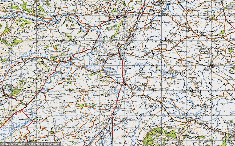 Old Map of Llandysilio, 1947 in 1947