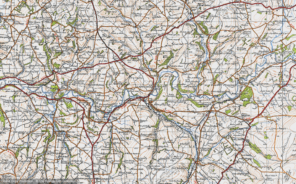Old Map of Llandysul, 1947 in 1947