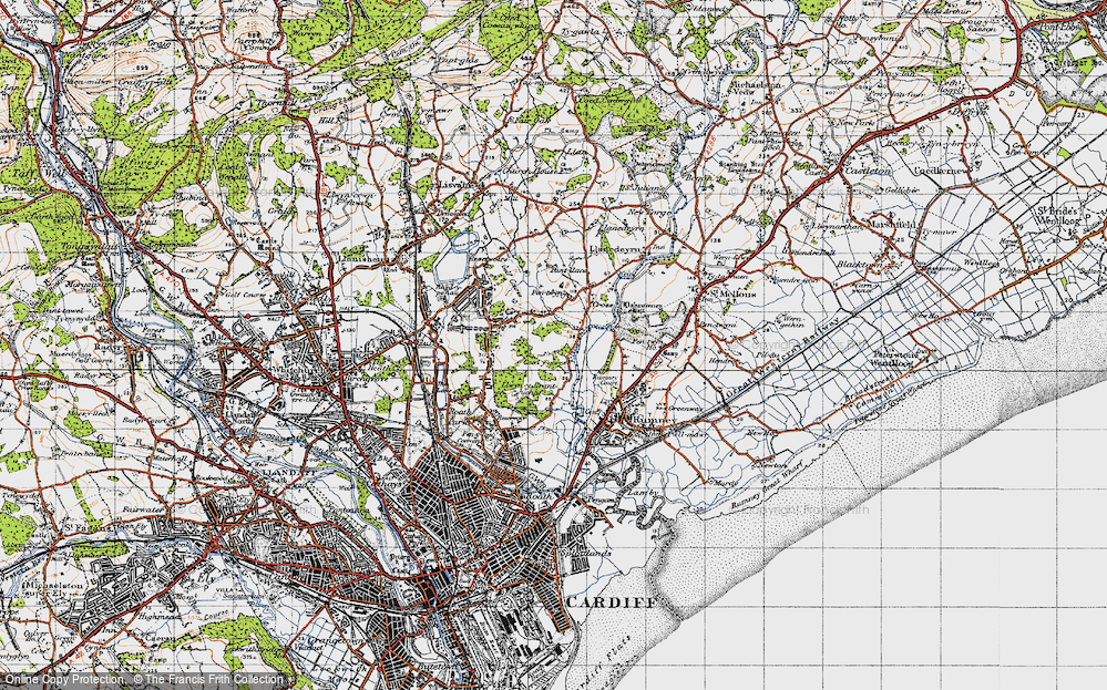 Old Map of Llanedeyrn, 1947 in 1947