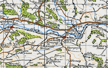 Old map of Allt Goch in 1947