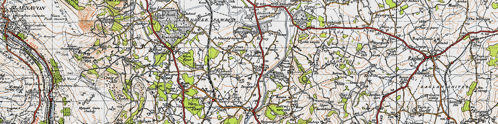 Old map of Ty Pengam in 1946