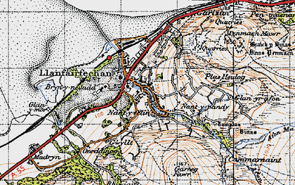 Old map of Llanfairfechan in 1947