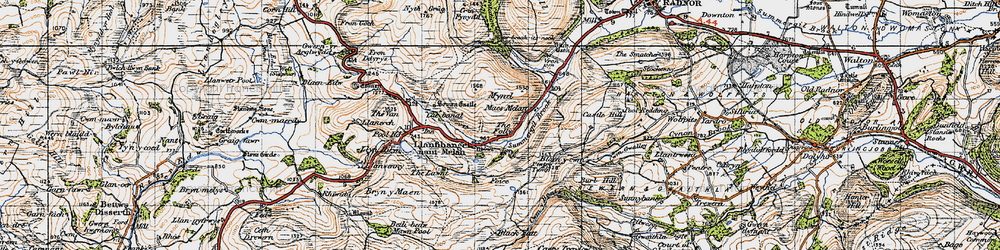 Old map of Water-break-its-neck in 1947