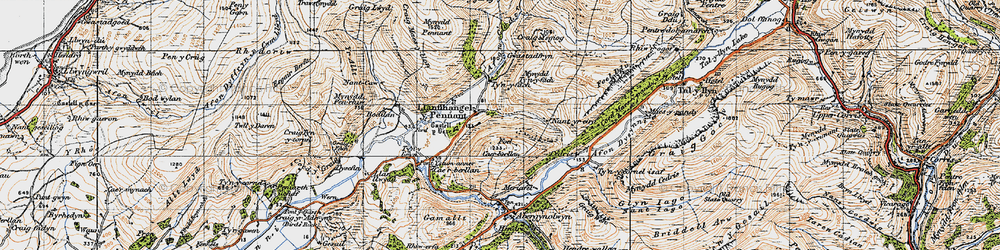 Old map of Tyn-y-ddôl in 1947