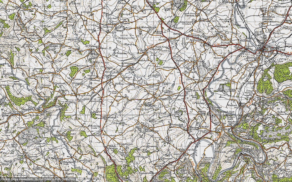 Old Map of Llangarron, 1947 in 1947