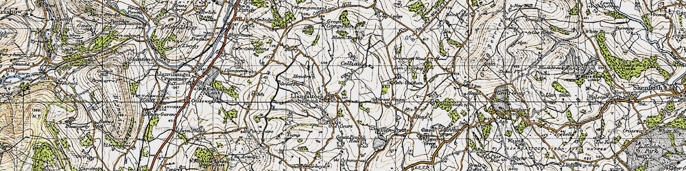 Old map of Blantrothy in 1947