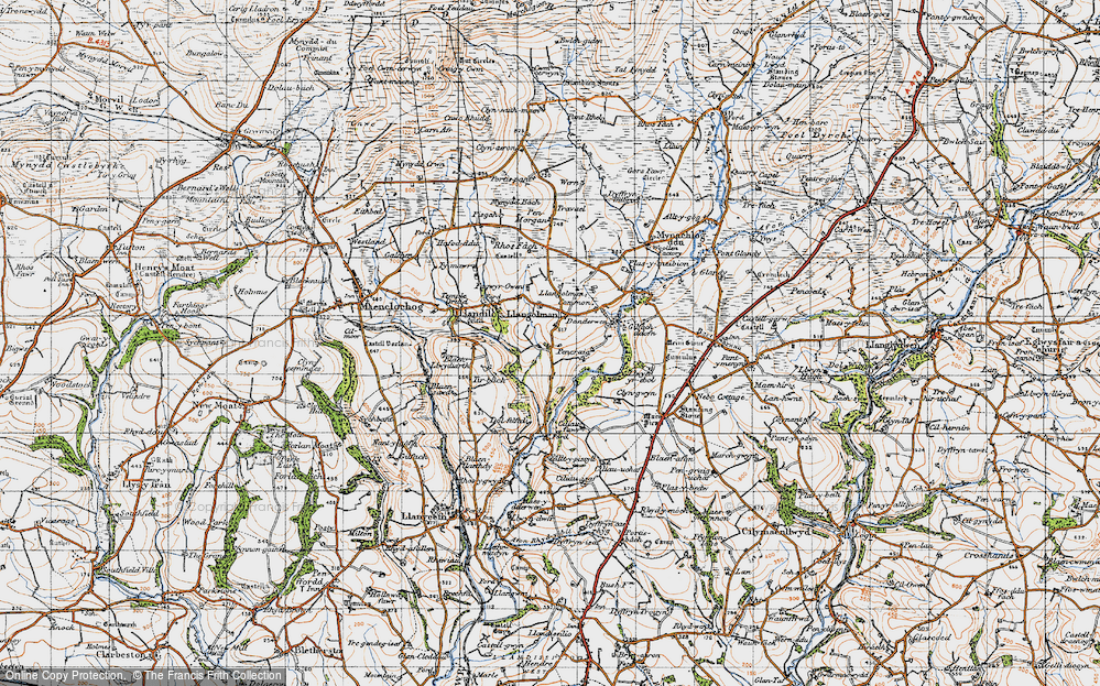 Old Map of Llangolman, 1946 in 1946