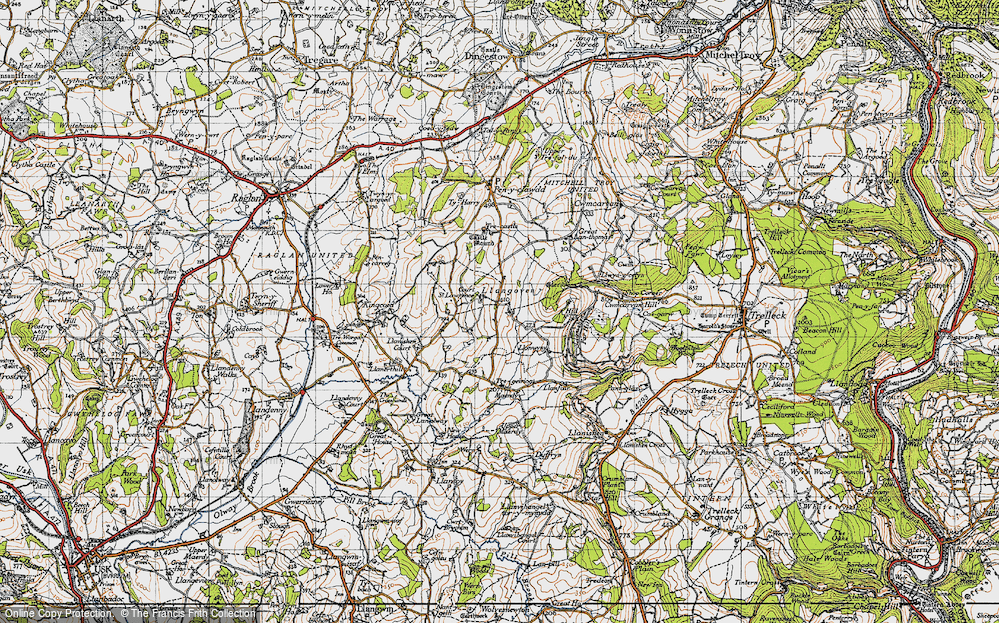 Old Map of Llangovan, 1946 in 1946
