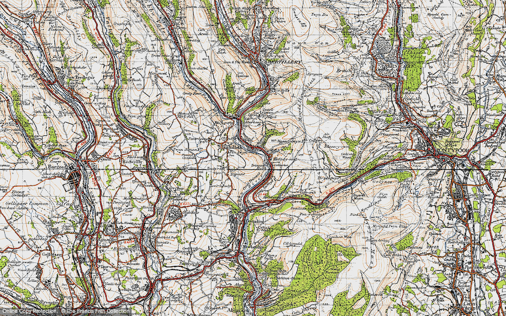 Old Map of Llanhilleth, 1947 in 1947