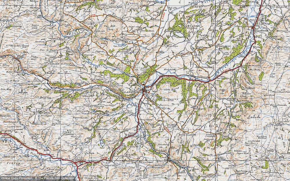 Old Maps Of Llanidloes Powys Francis Frith