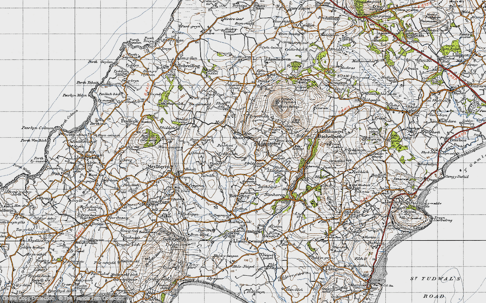 Old Map of Llaniestyn, 1947 in 1947