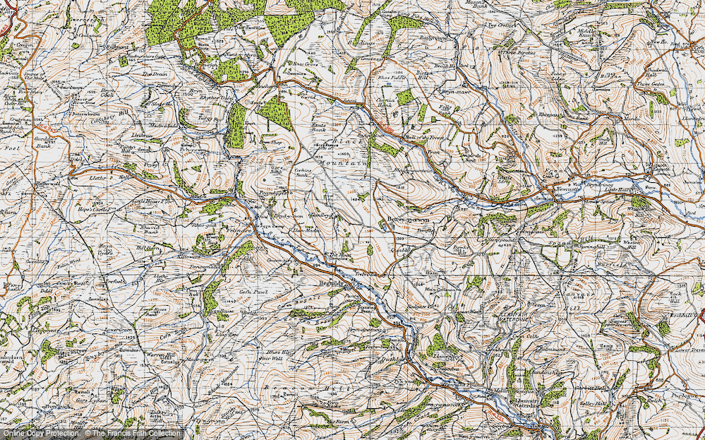 Old Map of Llanllwyd, 1947 in 1947