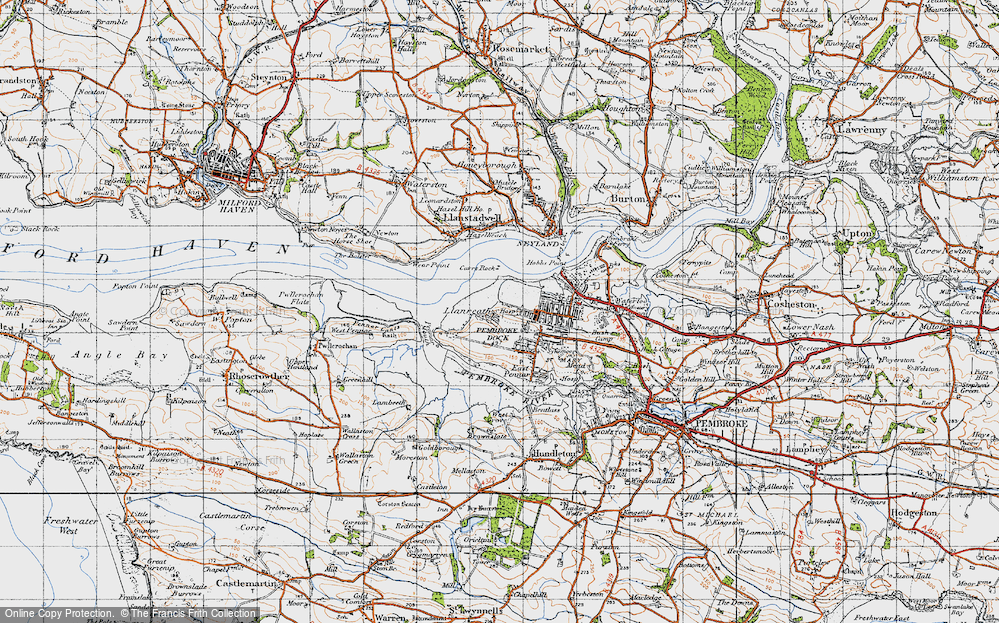 Old Map of Llanreath, 1946 in 1946
